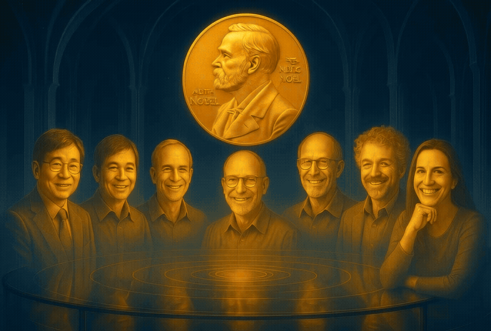 Nobel Laureates of the Day image with 7 laureates
